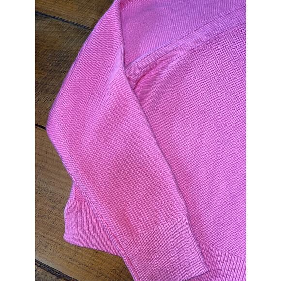 NWT Womens French Connection Aurora Pink Mozart Plus Crew Neck Waffle Sweater 3X - Picture 4 of 8